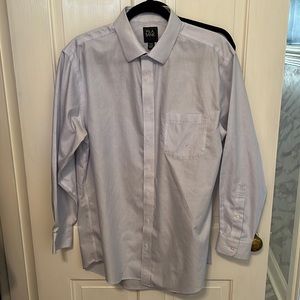 Jos A Bank Traveler Slim Fit 17-33 blue and white